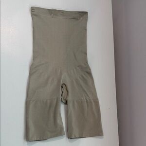 Spanx High-Waist Shaping Shorts in Tan